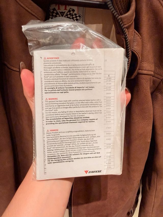 Chaqueta Dainese Piel Moto Mujer T.S