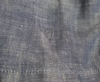 Camisa de hombre azul y beige