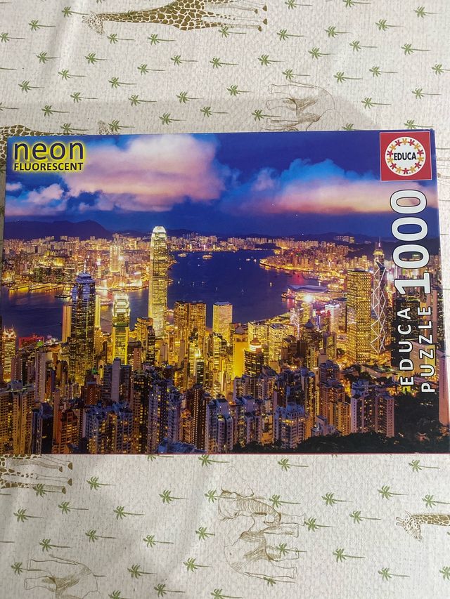 Puzzle Educa 1000 Piezas Neon Fluorescent