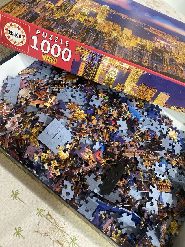 Puzzle Educa 1000 Piezas Neon Fluorescent