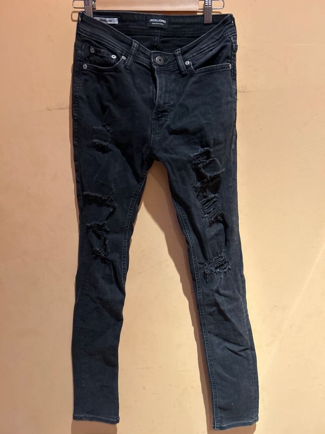 Vaqueros pitillo Jack&Jones rotos