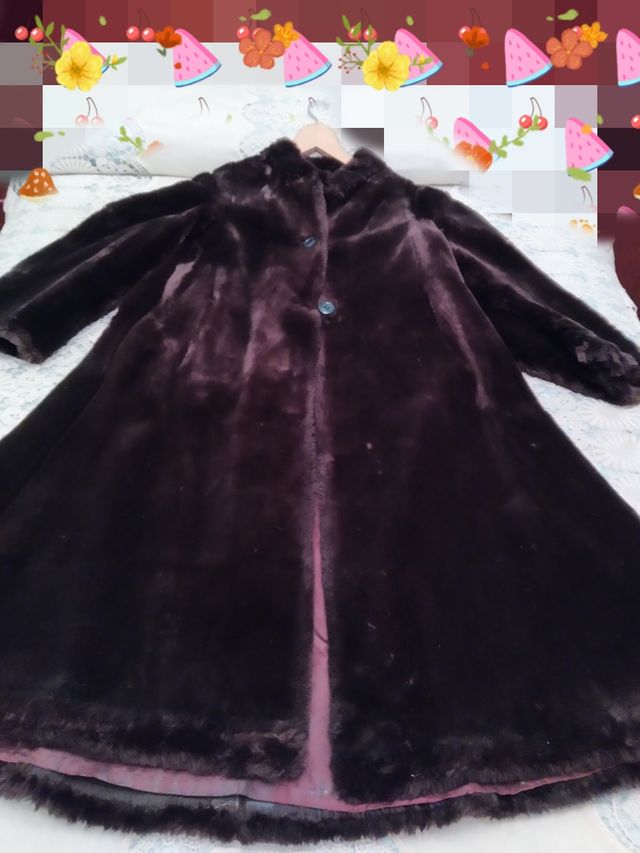 ABRIGO DE MUTÓN MARRÓN CHOCOLATE