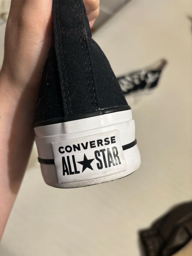 Converse All Star Negras Plataforma