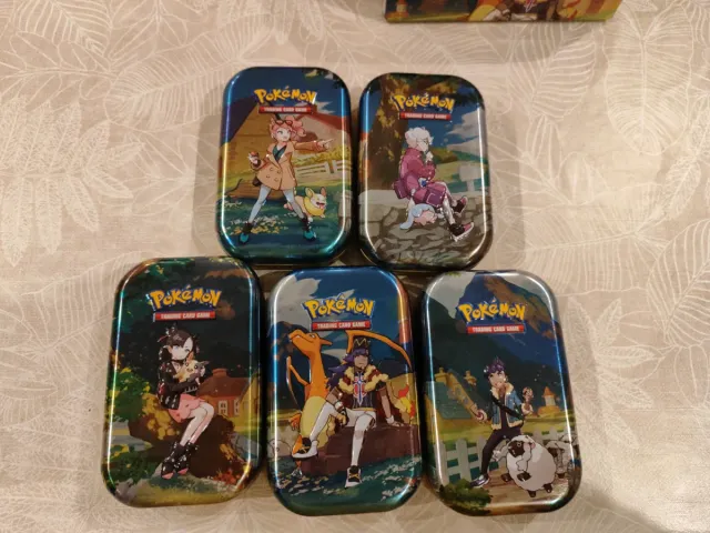 Lote 5 Mini Latas Pokémon Cenit Supremo Vacías