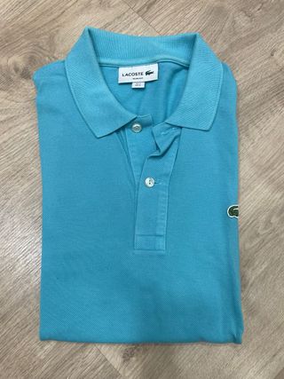 Polo Lacoste Slim Fit Talla 3 Azul