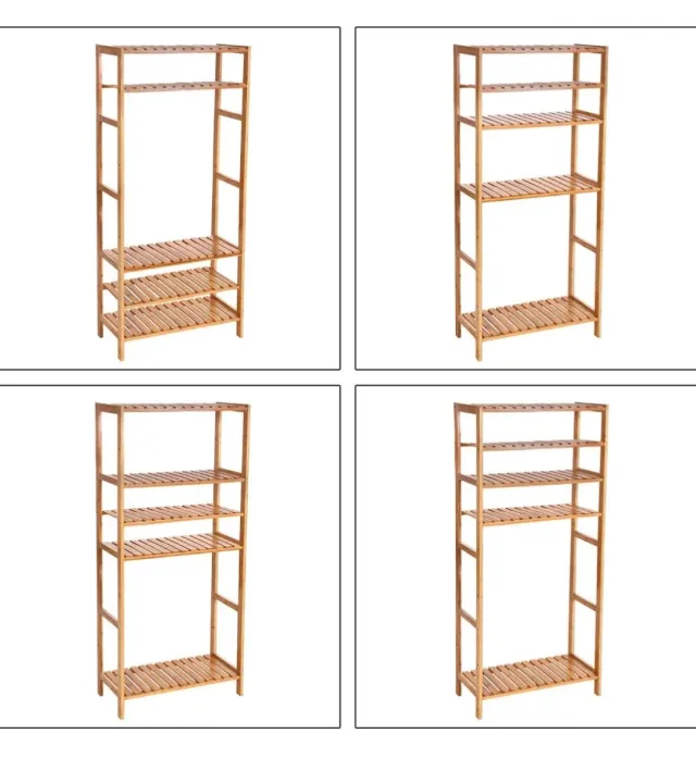 Scaffale Bambù 5 Ripiani