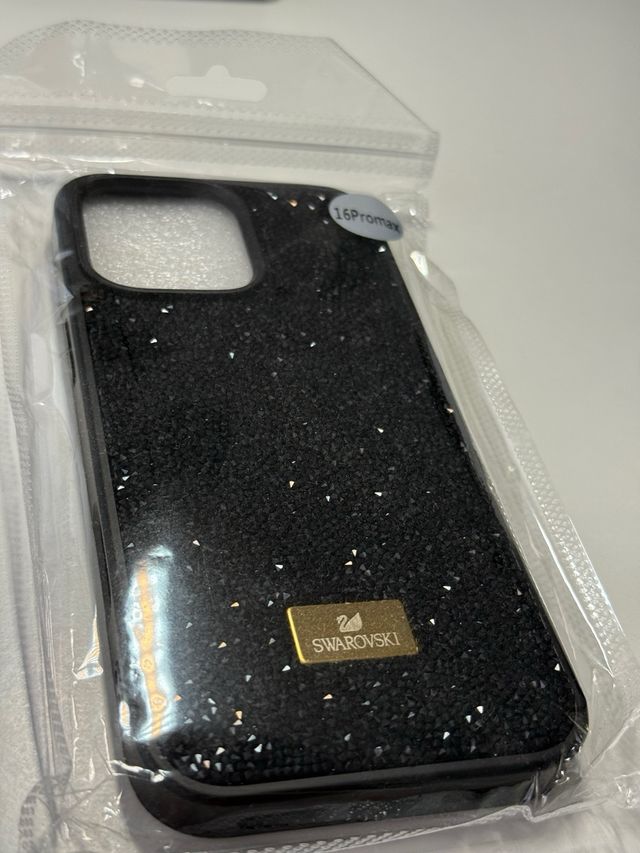 Funda iPhone 16 Pro Max Swarovski Negra
