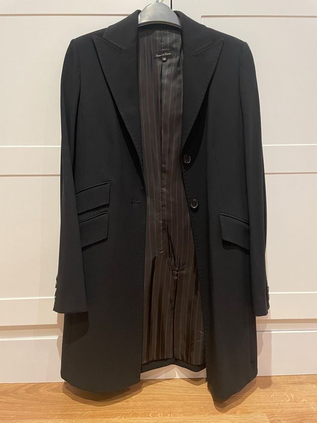 Chaqueta levita Pedro del Hierro Negra Talla 38