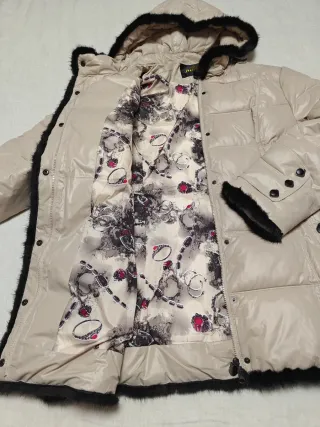 Chaqueta invierno mujer beige