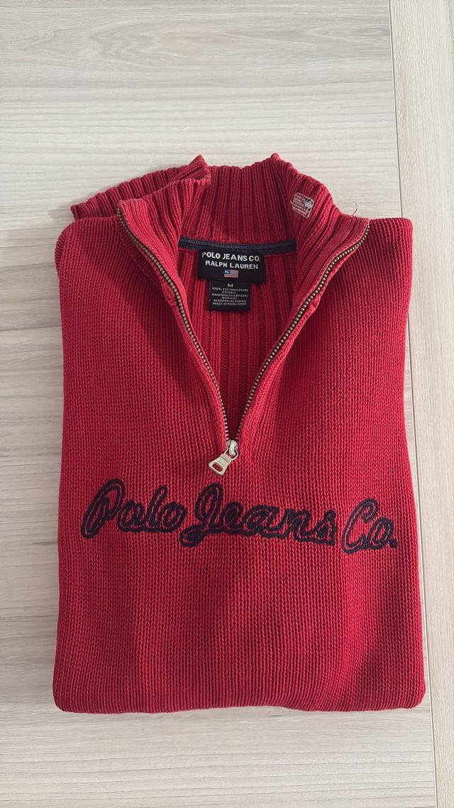 Jersey Polo Ralph Lauren Mujer Rojo Talla M