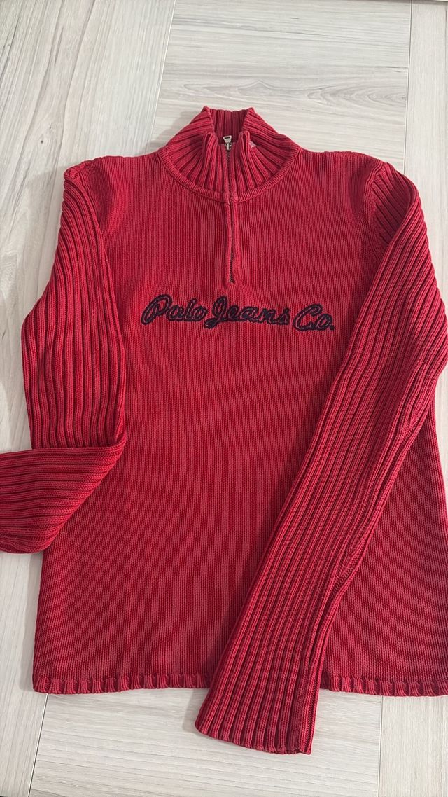 Jersey Polo Ralph Lauren Mujer Rojo Talla M