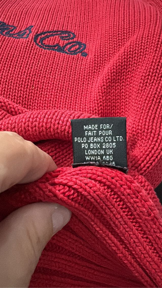 Jersey Polo Ralph Lauren Mujer Rojo Talla M