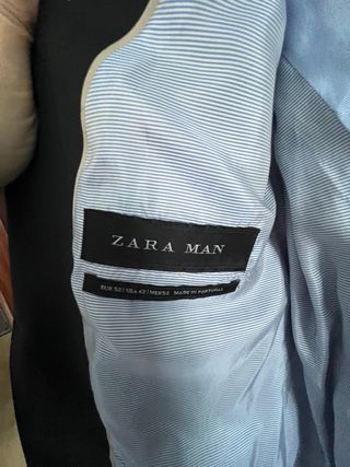 Traje de hombre Zara Negro