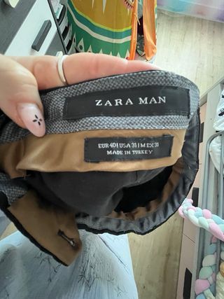 Traje de hombre Zara Negro