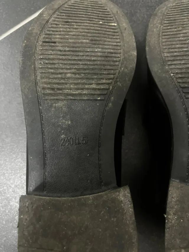 Mocassini neri pelle n.38