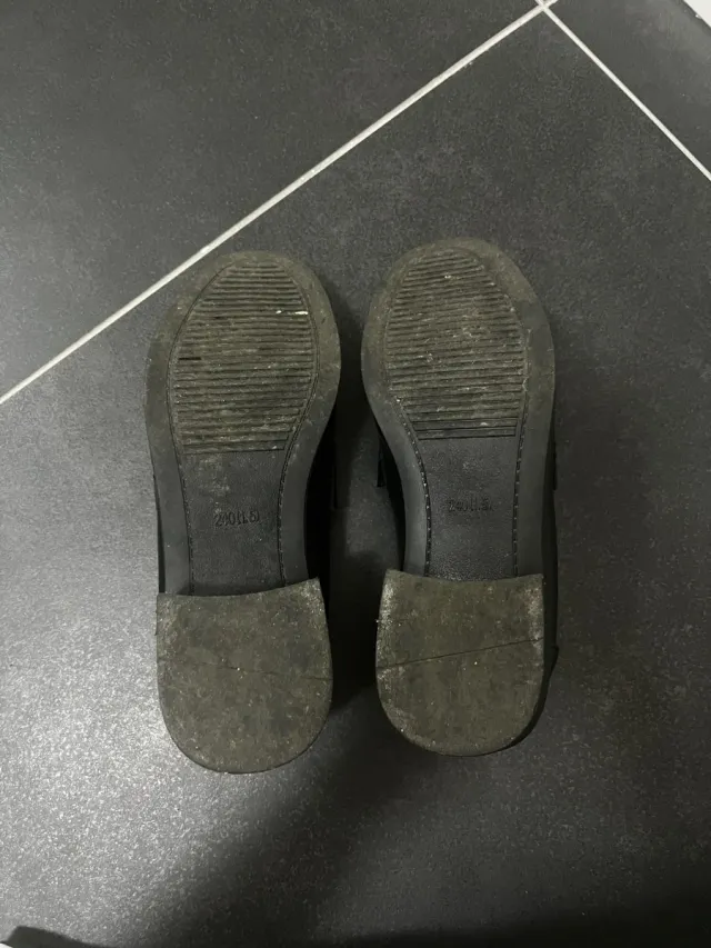 Mocassini neri pelle n.38