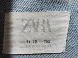 Chaqueta vaquera niña Zara Talla 12