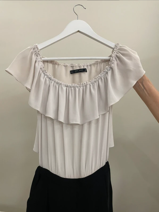 Mono Zara Blanco y Negro