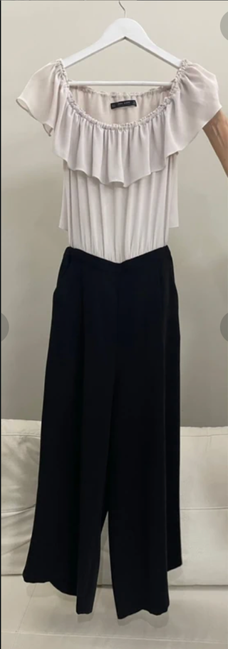 Mono Zara Blanco y Negro