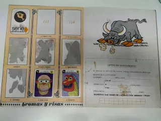 Album de cromos BROMAS Y RISAS. Lisel