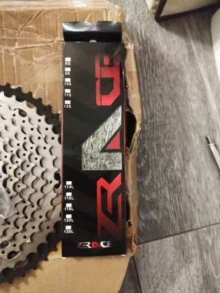 Cassette y plato bicicleta