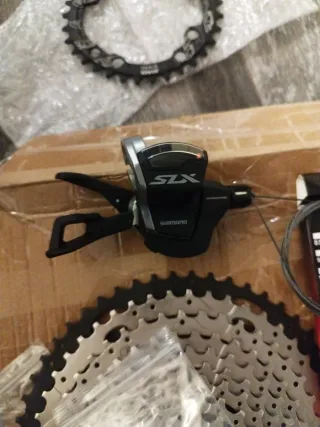 Cassette y plato bicicleta