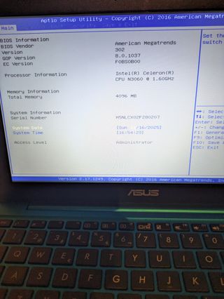 Portátil Asus Intel Celeron N3060