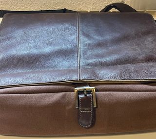 Maletín Vaio Piel y Tela Marrón