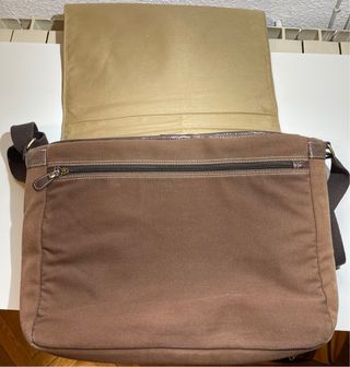 Maletín Vaio Piel y Tela Marrón