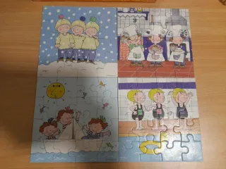 Puzzle infantil 3 mellizas estaciones.