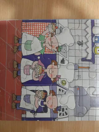 Puzzle infantil 3 mellizas estaciones.