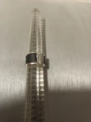 Anillo Plata Ley 925mm Negro