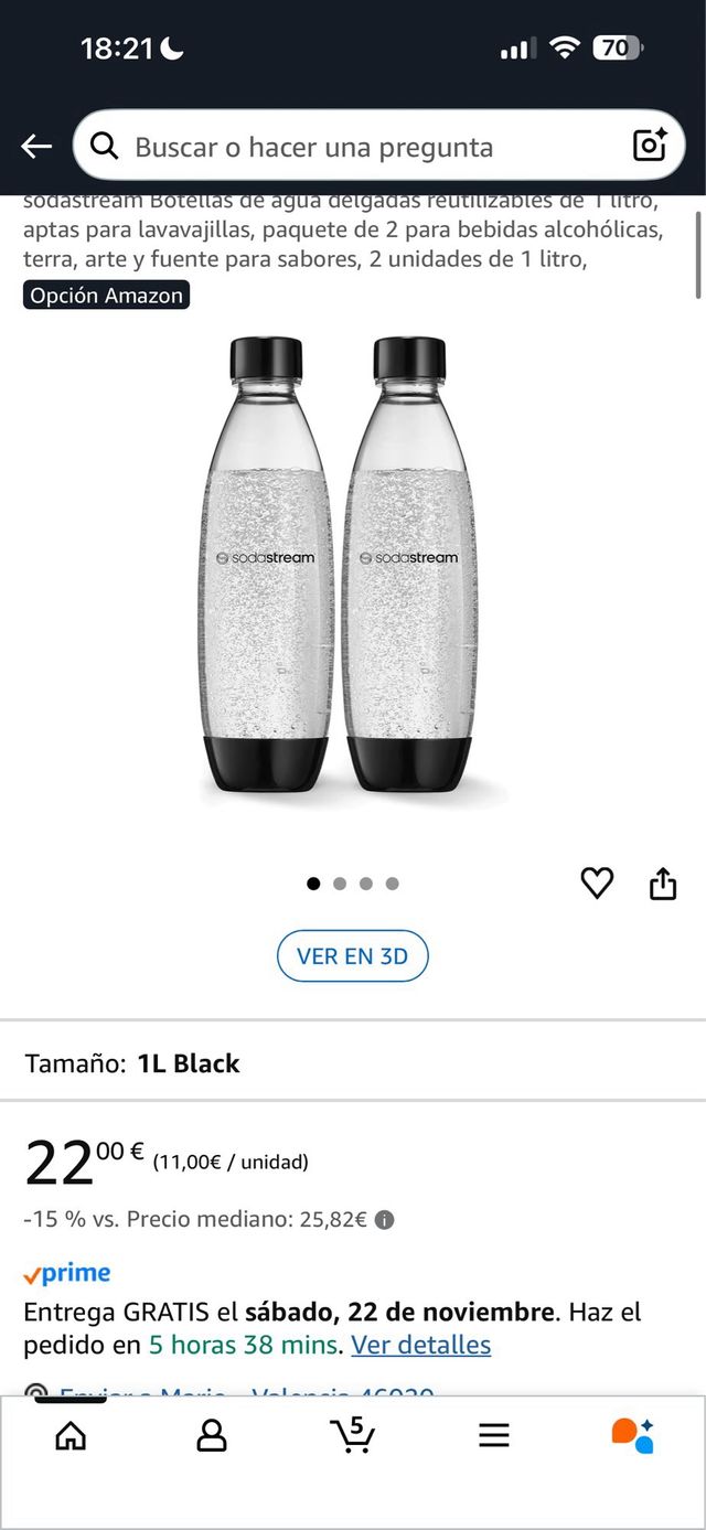 Botellas Sodastream x2