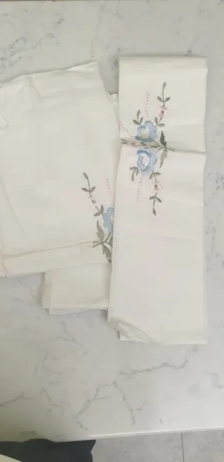 5 set Asciugamano vintage ricamato