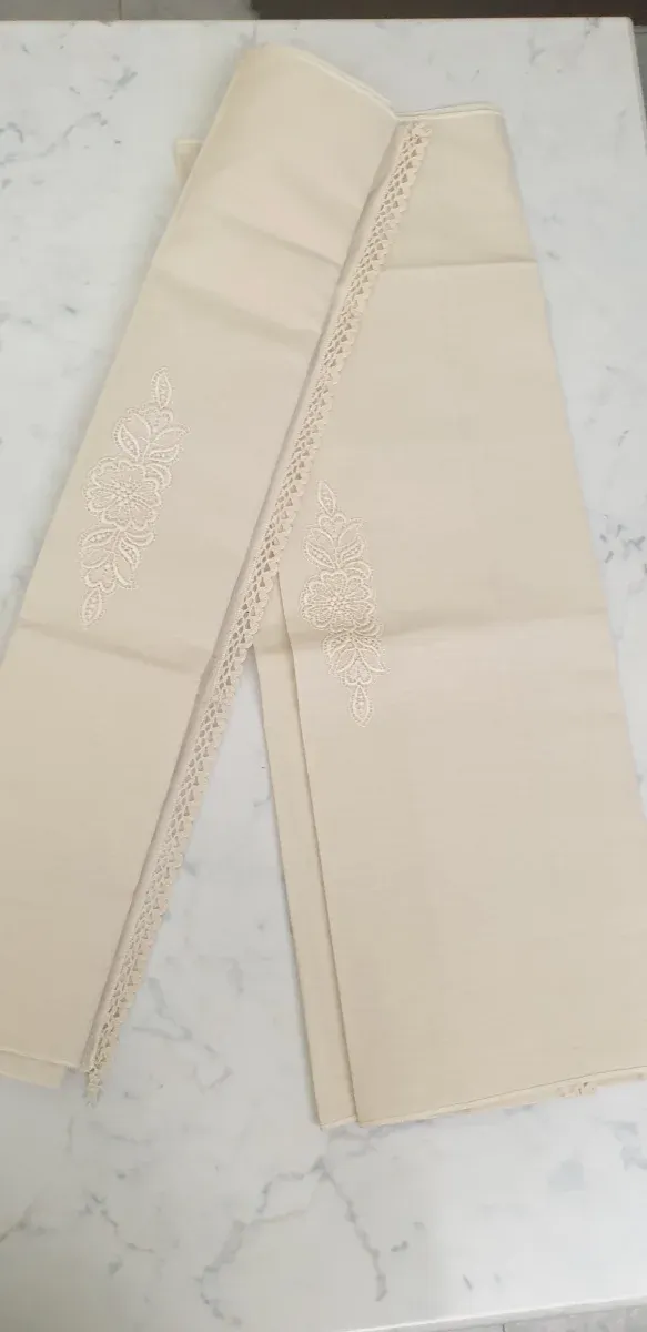 5 set Asciugamano vintage ricamato