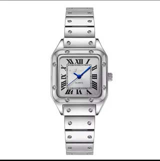Reloj Mujer Acero Inoxidable Estilo Santos