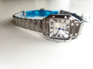 Reloj Mujer Acero Inoxidable Estilo Santos