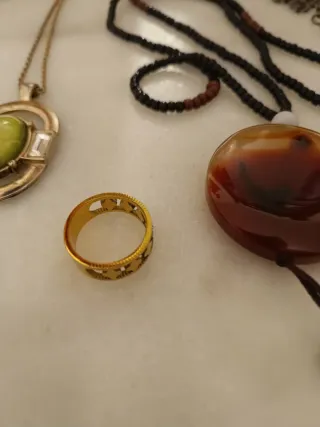 Lote Bisutería Collares Pulsera Anillo