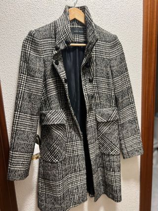 Abrigo Zara cuadros mujer