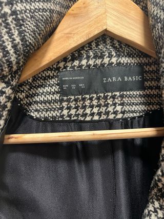 Abrigo Zara cuadros mujer