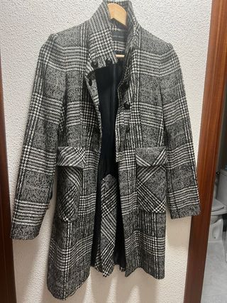 Abrigo Zara cuadros mujer