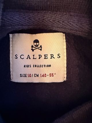 Sudadera Scalpers Azul Marino Talla 10