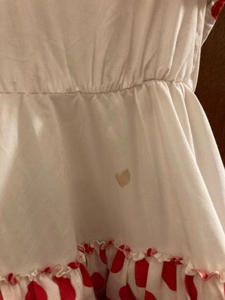 Vestido Flamenca Niña Lunares Rojo y Blanco