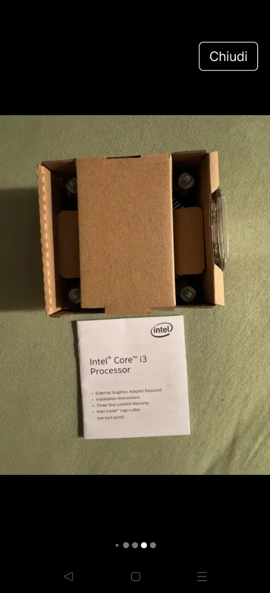 Intel Core i3-9100F + Ventola e Dissipatore LGA115