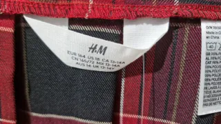 Falda cuadros H&M niña