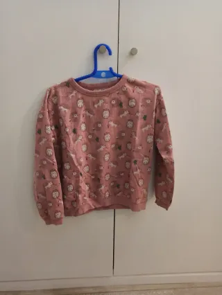 Sudadera niña estampado erizos