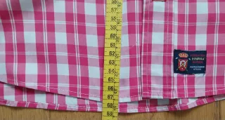 Camisa Spagnolo cuadros rosa talla 4