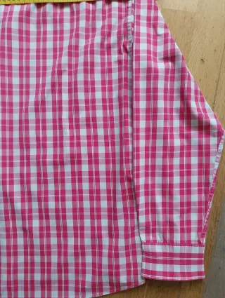 Camisa Spagnolo cuadros rosa talla 4