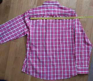 Camisa Spagnolo cuadros rosa talla 4