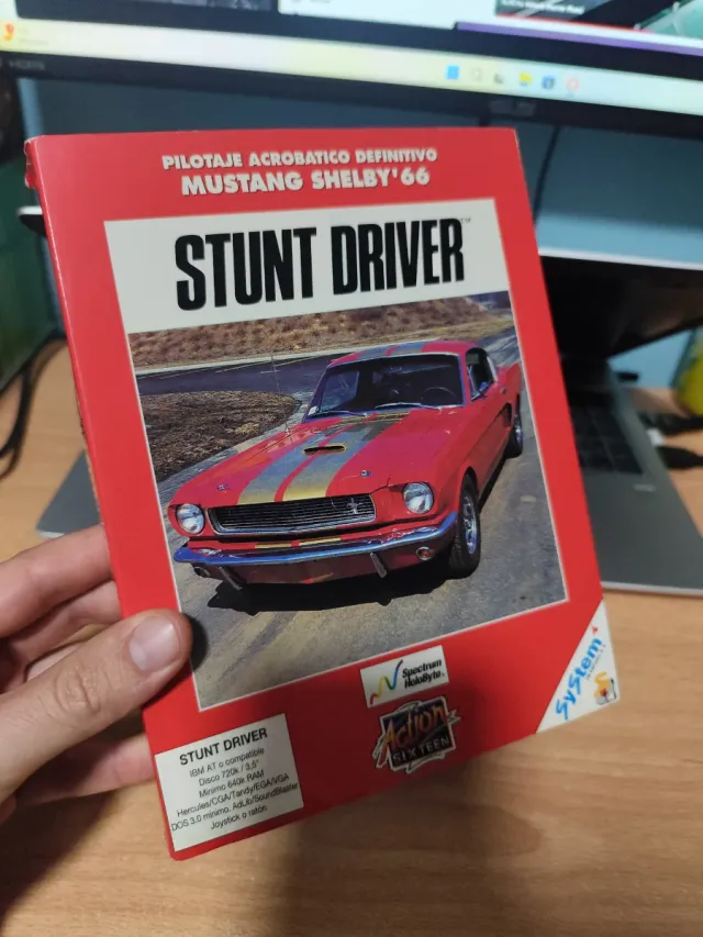 Stunt Driver Mustang Shelby '66 ibm pc 3.5